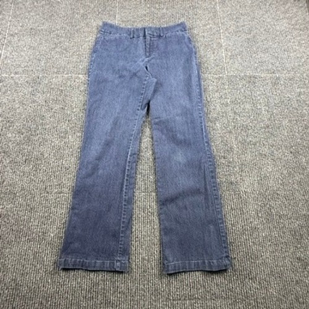 Dockers Metro Pant Womens 4P Petite Blue Straight Leg Stretch Trousers 233350160